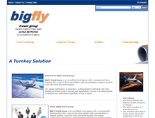 Tablet Screenshot of bigflytravel.com